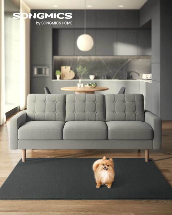 Area rug 120×170cm dark grey - Image 2